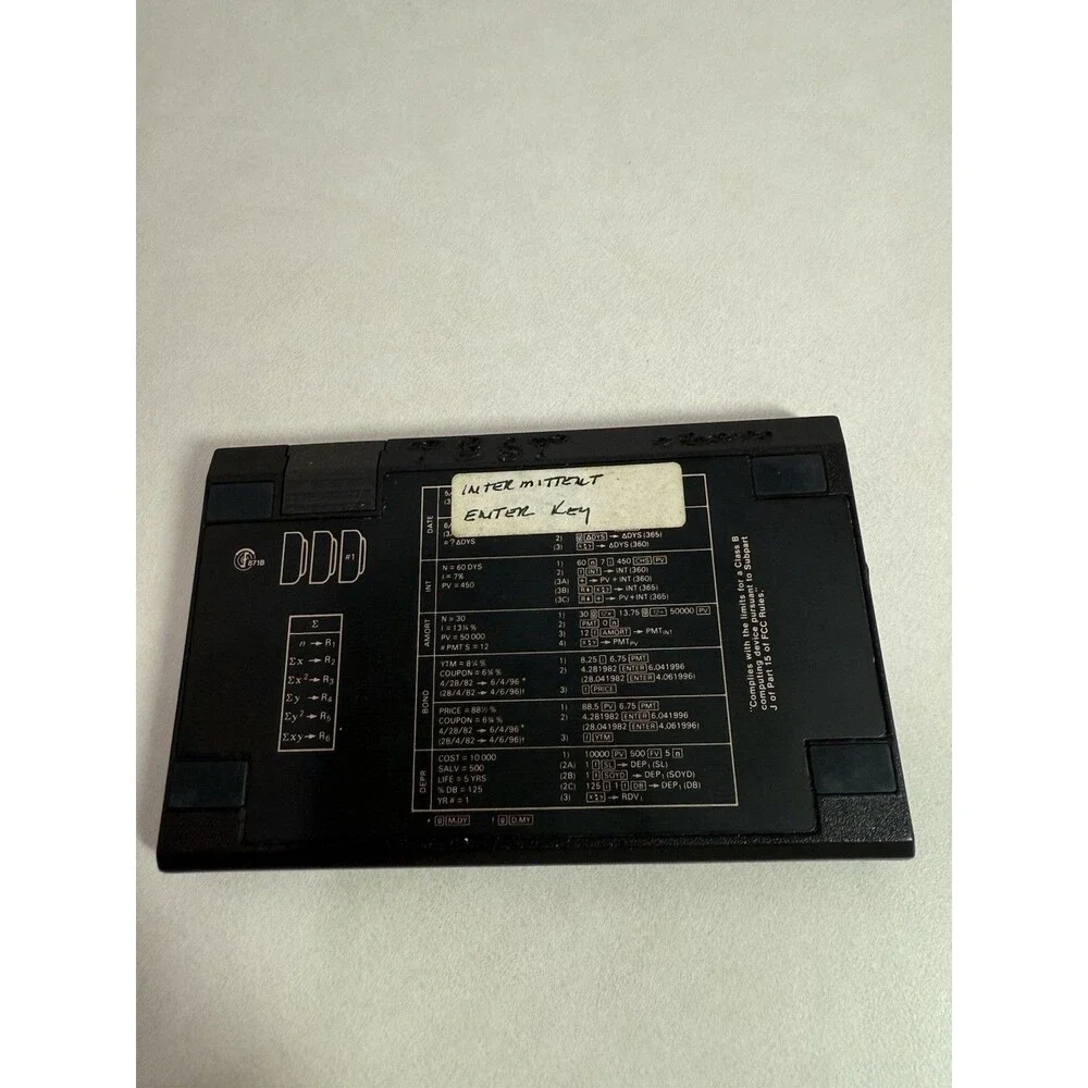 HP 12C Financial Calculator – Vintage – Works, Intermittent ENTER Key